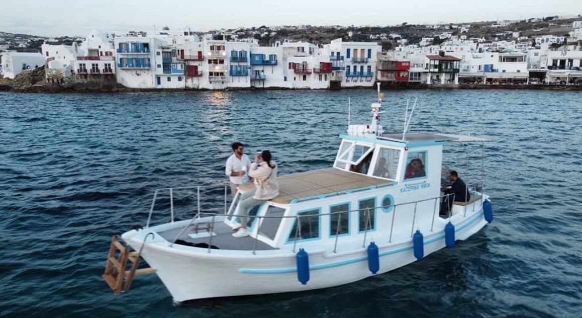 Authentic Wooden Boat • Mykonos, Delos & Rineia Escape image 1